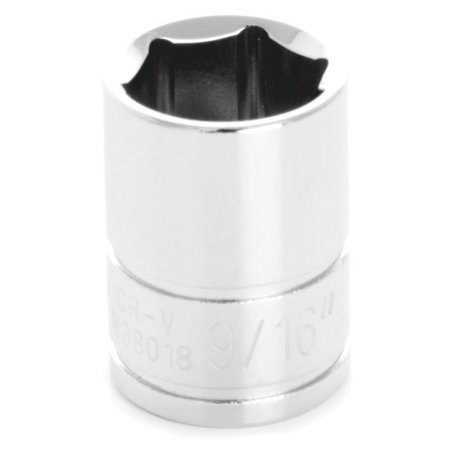 PERFORMANCE TOOL 3/8 In Dr. Socket 9/16 In, W38018 W38018